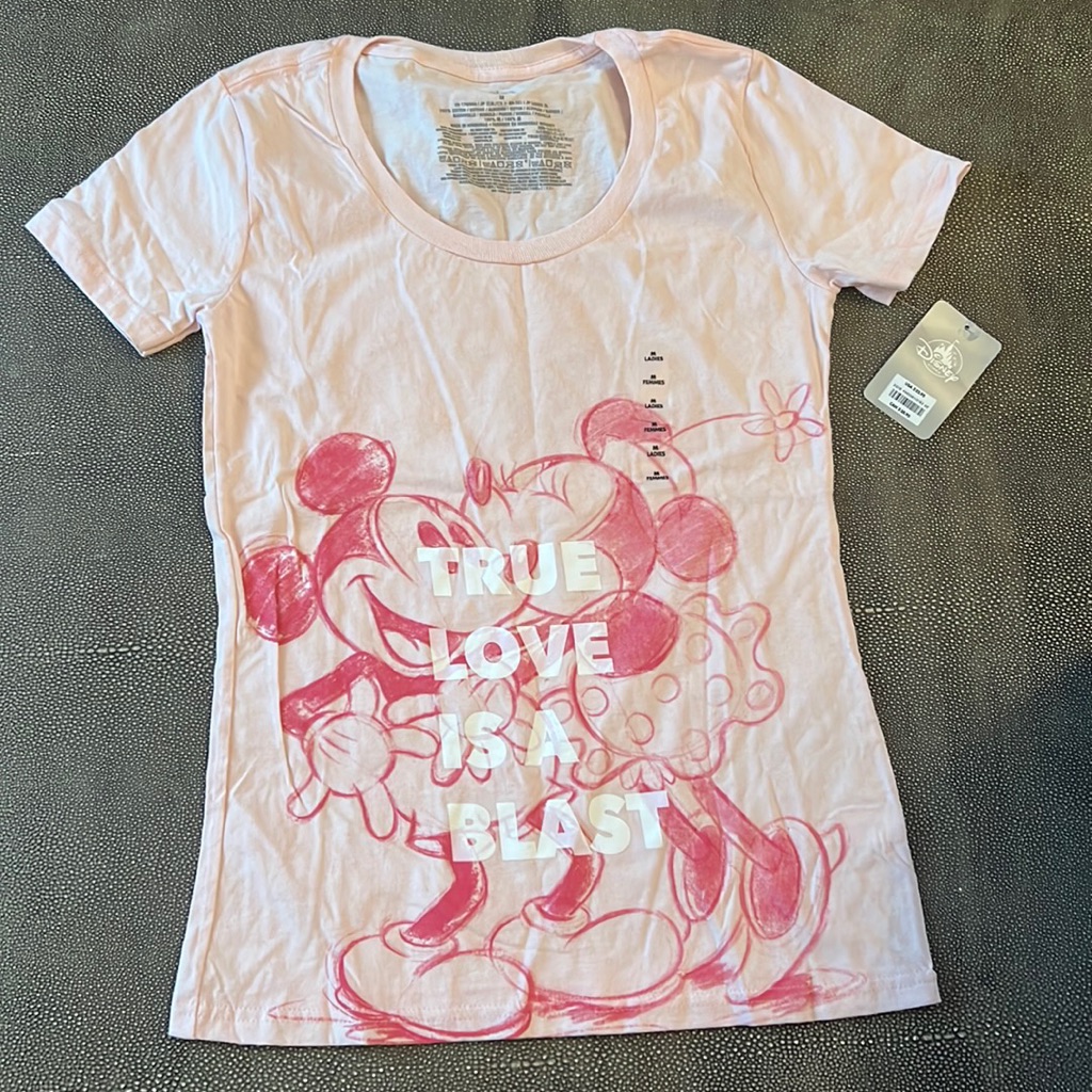 Disney Store Official Love Shirt Ladies Size M Medium Disney Store Official Love Shirt Ladies Size M Medium